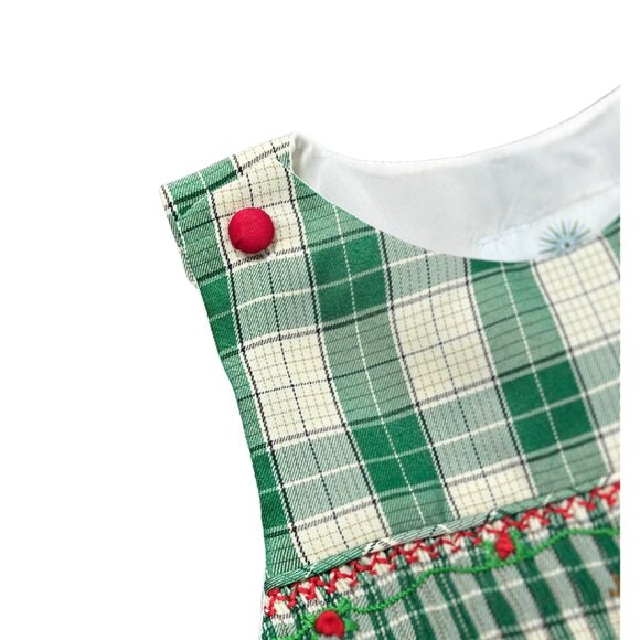 Reindeer Smocked Jon Jon - Christmas Holiday Collections Rompers - Picture 5 of 6